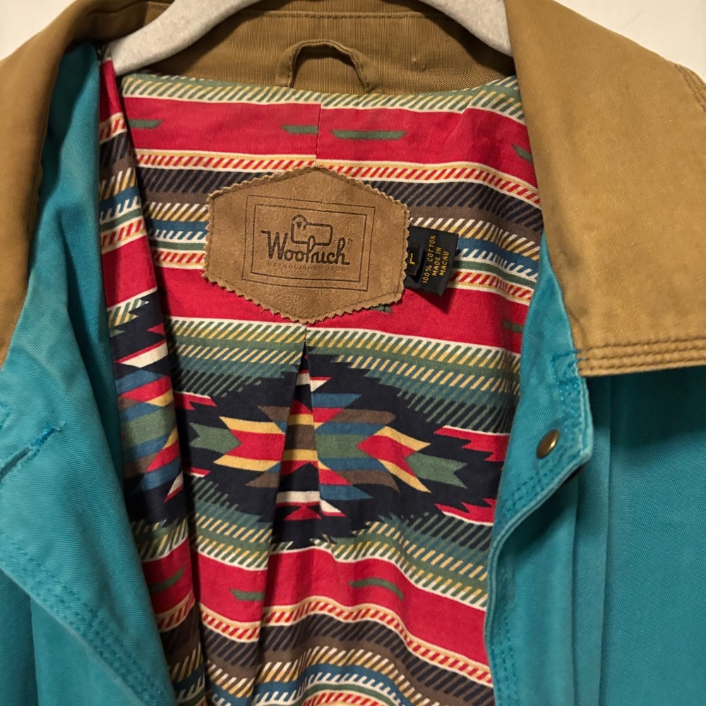 Vintage Teal Woolrich Barn Jacket - Picture 3 of 6